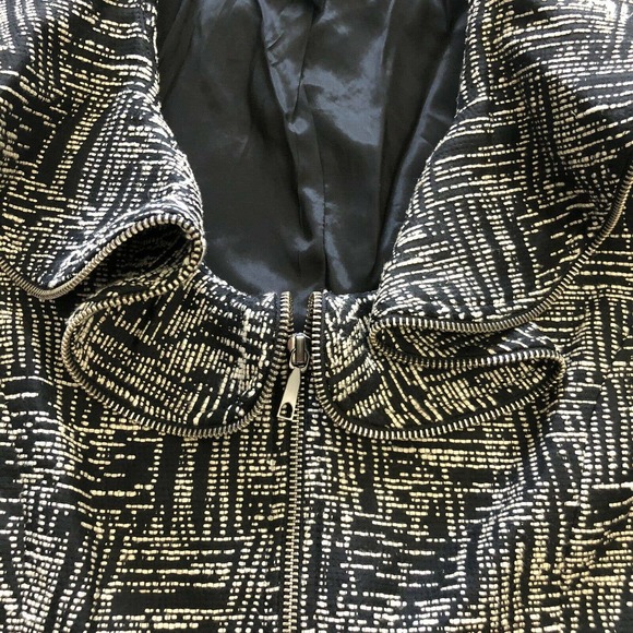 Lafayette 148 Tweed Knit Ruffled Zip Jacket 6 - Picture 5 of 10